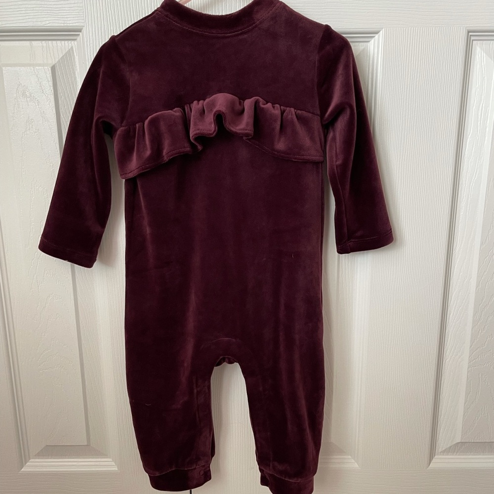 One piece Gymboree velour outfit